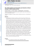 Cover page: The relation between microdosimetry and induction of direct damage to DNA by alpha particles