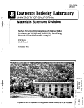 Cover page: Surface Structure Determinations of Ordered Sulfur Overlayers on MO(100) and Ew(0001) by Low-Energy Electron Diffraction Intensity Analysis