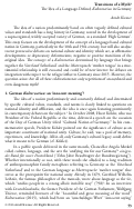 Cover page: Transitions of a Myth? The Idea of a Language-Defined <em>Kulturnation</em> in Germany