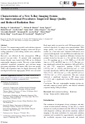 Cover page: Characteristics of a New X-Ray Imaging System for Interventional Procedures: Improved Image Quality and Reduced Radiation Dose