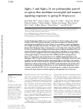 Cover page: Siglec-5 and Siglec-14 are polymorphic paired receptors that modulate neutrophil and amnion signaling responses to group B Streptococcus