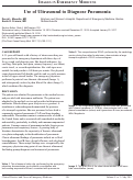 Cover page: Use of Ultrasound to Diagnose Pneumonia