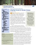Cover page of Forest Stewardship Series 25: Adapting Forests to Climate Change