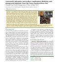 Cover page: Uranium(VI) adsorption and surface complexation modeling onto background sediments from the F-Area Savannah River site