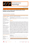 Cover page: Evolution of liver transplant organ allocation policy: Current limitations and future directions