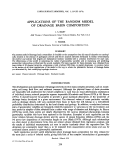 Cover page: Applications of the random model of drainage basin composition