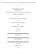 Cover page of Effects of Chronic Kidney Disease and Exercise on Musculoskeletal and Cardiovascular Health