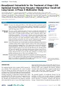 Cover page: Neoadjuvant Osimertinib for the Treatment of Stage I-IIIA Epidermal Growth Factor Receptor-Mutated Non-Small Cell Lung Cancer: A Phase II Multicenter Study.