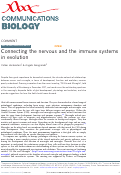 Cover page: Connecting the nervous and the immune systems in evolution