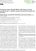 Cover page: Watershed zonation through hillslope clustering for tractably quantifying above- and below-ground watershed heterogeneity and functions