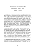 Cover page: The Process of Learning LISP