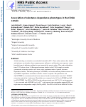 Cover page: Association of substance dependence phenotypes in the COGA sample.