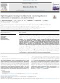 Cover page: High-throughput screening of multifunctional nanocoatings based on combinations of polyphenols and catecholamines