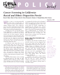 Cover page: Cancer Screening in California: Racial and Ethnic Disparities Persist