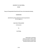 Cover page: ESSAYS ON TRANSPORTATION ECONOMICS WITH FOCUS ON THE AUTOMOTIVE INDUSTRY