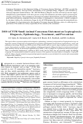 Cover page: 2010 ACVIM Small Animal Consensus Statement on Leptospirosis: Diagnosis, Epidemiology, Treatment, and Prevention