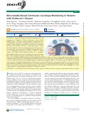 Cover page of Microneedle-Based Continuous Levodopa Monitoring in Patients with Parkinson’s Disease
