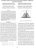 Cover page: Assumption Violations in Forced-Choice Recognition Judgments: Implications from the Area Theorem