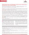 Cover page: Ankle Brachial Index and Subsequent Cardiovascular Disease Risk in Patients With Chronic Kidney Disease