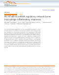 Cover page: An NF-κB-microRNA regulatory network tunes macrophage inflammatory responses.