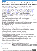 Cover page: Retinal Dystrophies Associated With Peripherin-2: Genetic Spectrum and Novel Clinical Observations in 241 Patients.