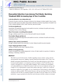 Cover page: Myocardial Infarction Care Among The Elderly: Declining Treatment With Increasing Age In Two Countries.