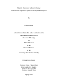 Cover page: Majority Dominance or Power-Sharing: Control of the Legislative Agenda in the Argentine Congress