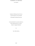 Cover page of Analysis of Existing Severity Scores and Development of New Models for Hospital Mortality Prediction