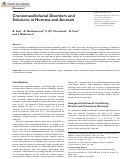 Cover page: Craniomaxillofacial Disorders and Solutions in Humans and Animals.