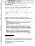 Cover page: Tool to assess appeal–aversion response to graphic warning labels on cigarette packs among US smokers