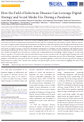 Cover page: How the Field of Infectious Diseases Can Leverage Digital Strategy and Social Media Use During a Pandemic