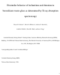 Cover page: Dissimilar behavior of technetium and rhenium in borosilicate waste glass as determined by 
X-ray absorption spectroscopy