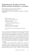 Cover page: MEGAMINERAÇÃO DE NIÓBIO EM GOIÁS, BRASIL: TERRITÓRIOS FRATURADOS A CÉU ABERTO