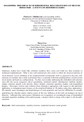 Cover page: Examining the impacts of residential self-selection on travel behavior: A focus on methodologies