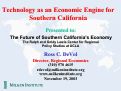 Cover page: Technology as an Economic Engine for Southern California