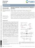 Cover page: Modular synthesis of aryl amines from 3-alkynyl-2-pyrones.