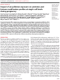 Cover page: Impact of air pollution exposure on cytokines and histone modification profiles at single-cell levels during pregnancy.