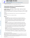 Cover page: Understanding trajectories of underlying dimensions of posttraumatic psychopathology