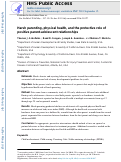 Cover page: Harsh parenting, physical health, and the protective role of positive parent-adolescent relationships