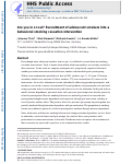 Cover page: Are you in or out? Recruitment of adolescent smokers into a behavioral smoking cessation intervention