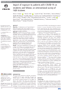 Cover page: Impact of exposure to patients with COVID-19 on residents and fellows: an international survey of 1420 trainees