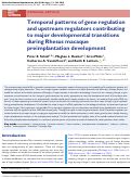 Cover page: Temporal patterns of gene regulation and upstream regulators contributing to major developmental transitions during Rhesus macaque preimplantation development