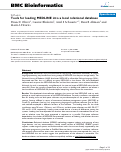 Cover page: Tools for loading MEDLINE into a local relational database