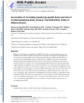 Cover page: Association of Circulating Hepatocyte Growth Factor and Risk of Incident Peripheral Artery Disease: The Multi-Ethnic Study of Atherosclerosis