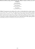 Cover page: Relational Reasoning with Semantically Similar Labels in Four-year-old Children