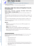 Cover page: Deformation of Optic Nerve Head and Peripapillary Tissues by Horizontal Duction.