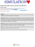 Cover page: Chest Pain with Acute Coronary Syndrome