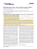 Cover page: Wavelength-Selective One- and Two-Photon Uncaging of GABA