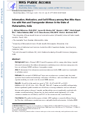 Cover page: Information, Motivation, and Self-Efficacy Among Men Who Have Sex With Men and Transgender Women in the State of Maharashtra, India