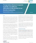 Cover page of Transportation Network Companies Could Be a Cost Effective Alternative to Microtransit in Low-Density Communities